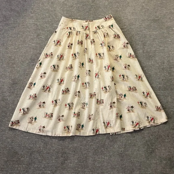 Vintage Lizsport Skating Midi Skirt - Picture 2 of 5